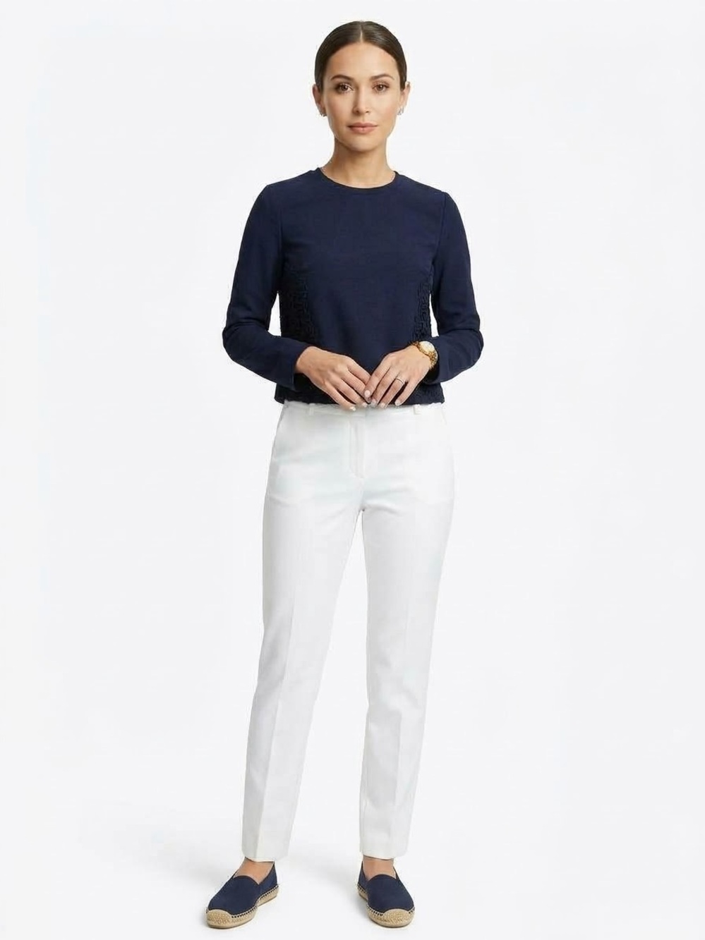 NWT - Tory Burch Navy Blue top